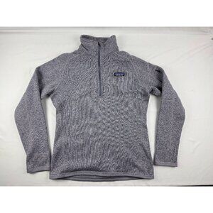 Patagonia Better Sweater Pullover Women's Medium Heathered 1/4 Zip Lilac 25617